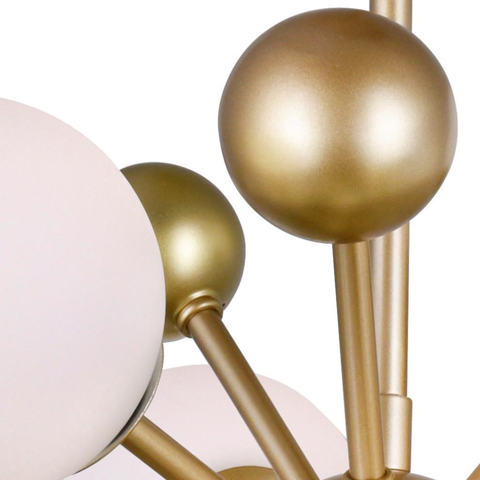 Lustra Lustre Laiton Globe Opale