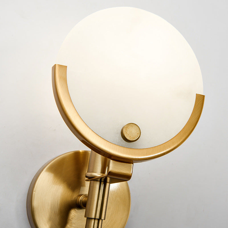 Valentina Applique Murale Globe Moderne Métal/Dolomite Or Chambre