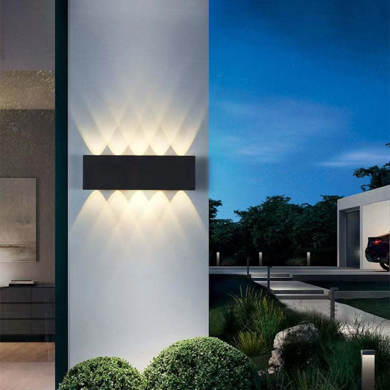 Tronix Applique Murale Rectangulaire Moderne Noir/Blanc. Corridor