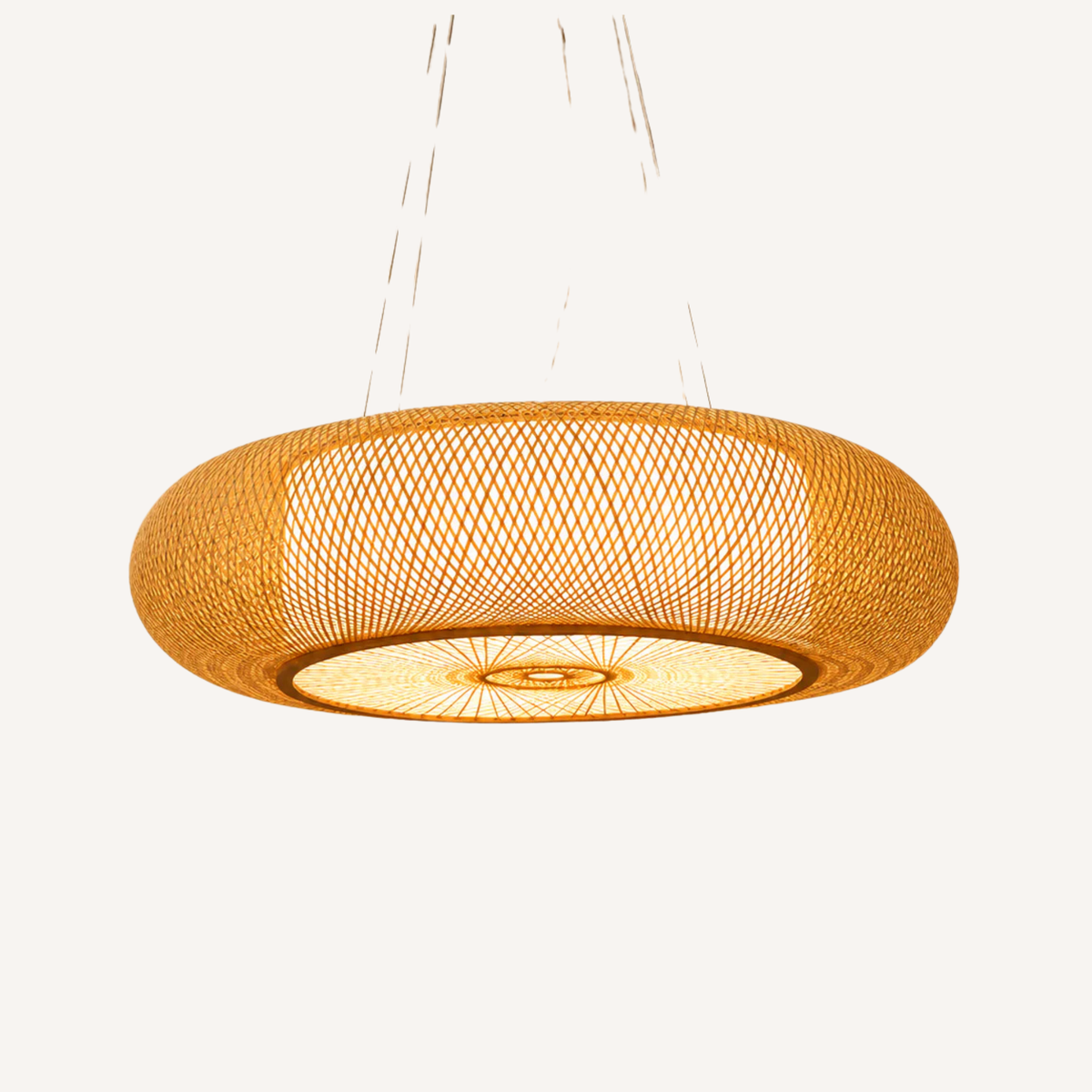 Lustre en Bambou Tressé – Solmora