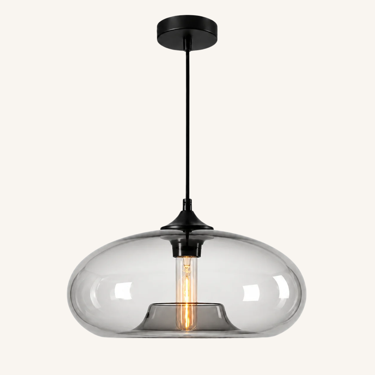 Suspension Ovale en Verre - Ovéa