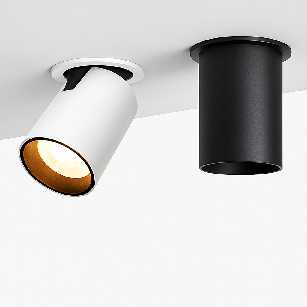 Spot LED Orientable en Saillie Noir ou Blanc - Pivotis