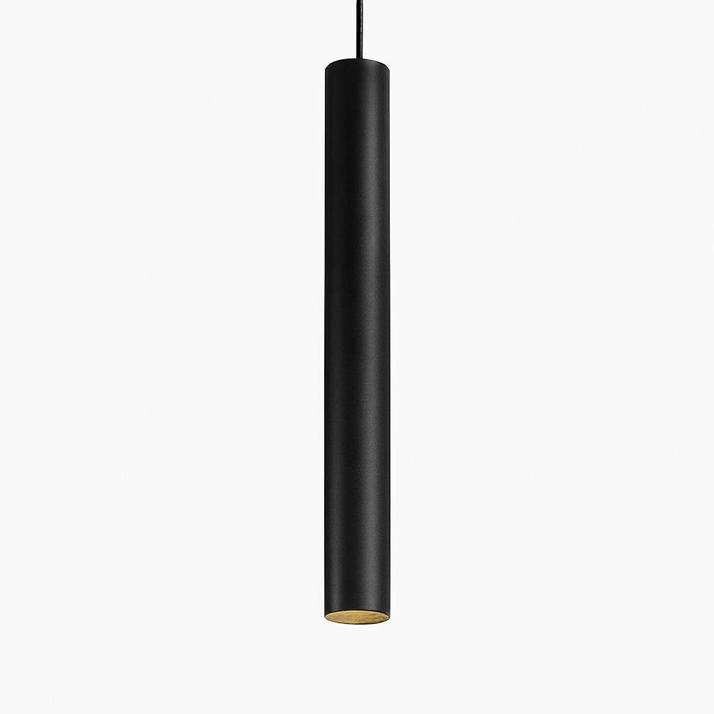 Suspension Tube Cylindrique LED Noir ou Blanc - Tubéa