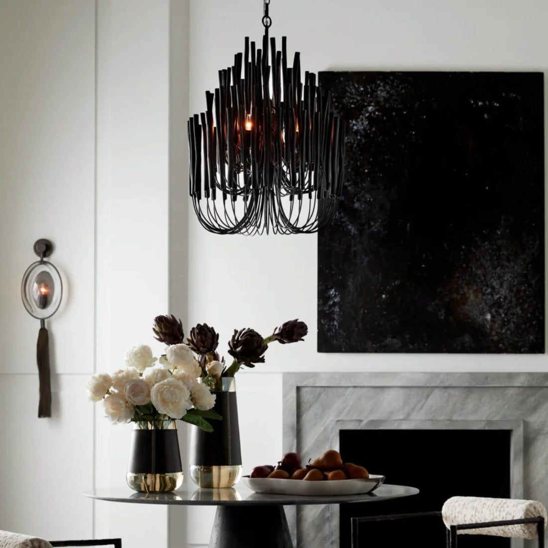 Ulshayra Lustre Postmoderne De Luxe En Bois Et Métal à Multiples Bras